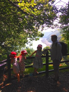Just before the descent into the village