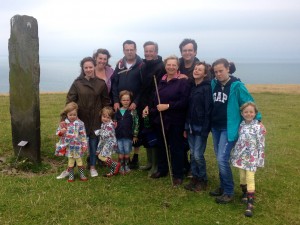 A bit breezy at St. Catherine's Tor.  