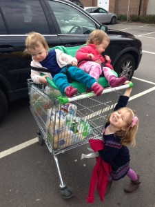 Supermarket trip with dad. 