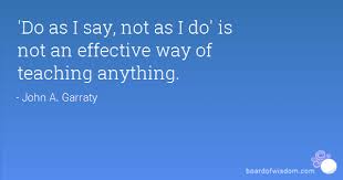 Do as I say, not as I do - The Parent Social