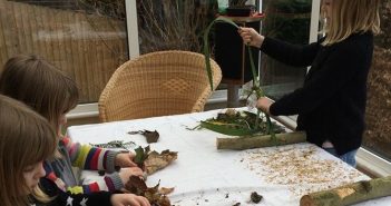 Learning through outdoor crafting Crafting
