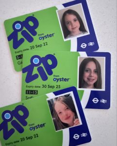Zip oyster card free and discounted travel for 5 to 15 year olds. Zip Oyster 5-10 years, Zip Oyster 11-15 years